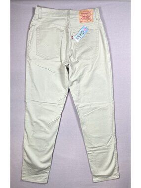 NWT Levis 550 Vintage Relaxed Fit Tapered Leg Tea Green Pants - Women Size 12